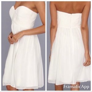 .nwt $190 Donna Morgan white lily dress dd